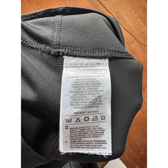 ADIDAS WOMEN'S CLIMALITE BLACK ACTIVE TRAINING LEGGINGS Sz SMALL - Picture 4 of 4